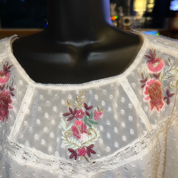 Long Tall Sally Swiss Dot Top - Picture 2 of 10